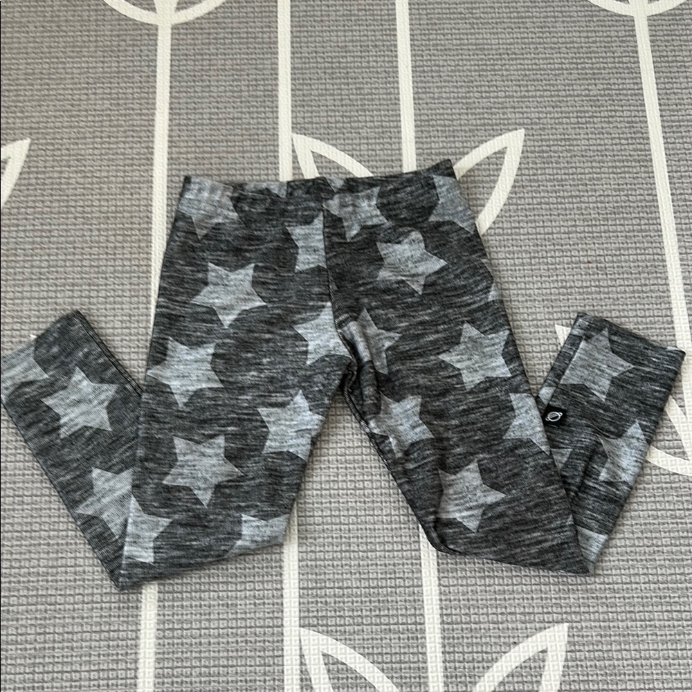 Terez -Kids Gray Star Pattern Leggings